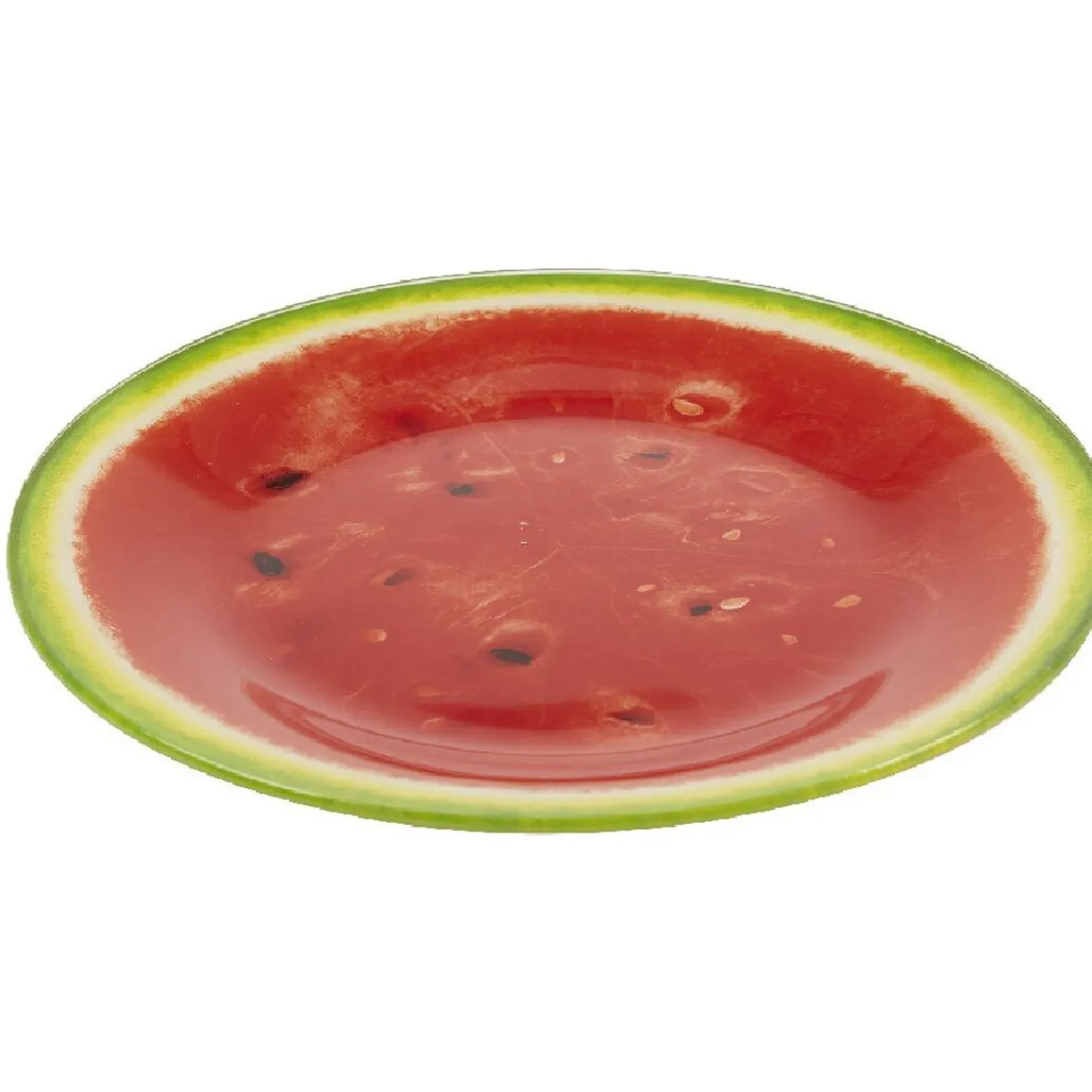 Gifi Assiette à dessert ronde imprimée pastèque