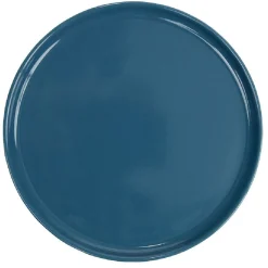 Gifi Assiette à dessert ronde Nordic porcelaine bleu