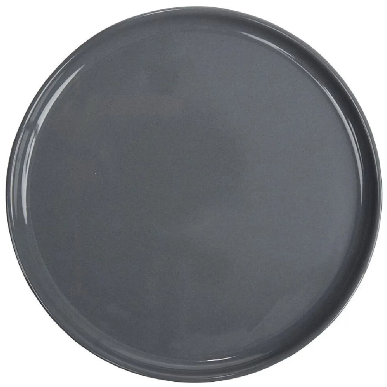 Gifi Assiette à dessert ronde Nordic porcelaine gris