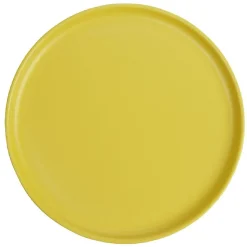 Gifi Assiette à dessert ronde Nordic porcelaine jaune