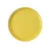Gifi Assiette à dessert ronde Oslo jaune moutarde