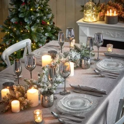 Gifi Assiette à dessert ronde transparente ciselée