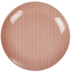 Gifi Assiette à dessert rose zebrée collection Crazy