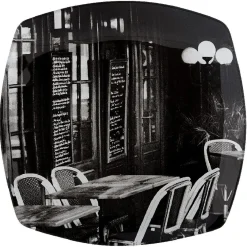 Gifi Assiette à dessert terrasse de brasserie x4