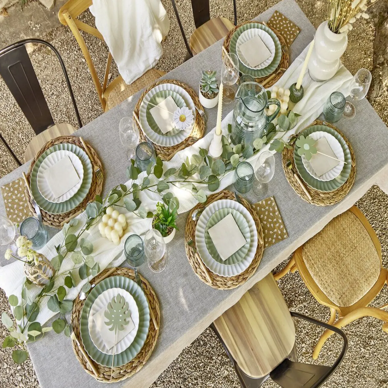 Gifi Assiette à dessert Venise en faïence blanche Ø20cm