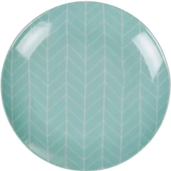 Gifi Assiette à dessert vert d'eau collection Crazy