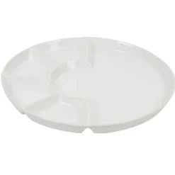 Gifi Assiette à fondue barbecue blanche