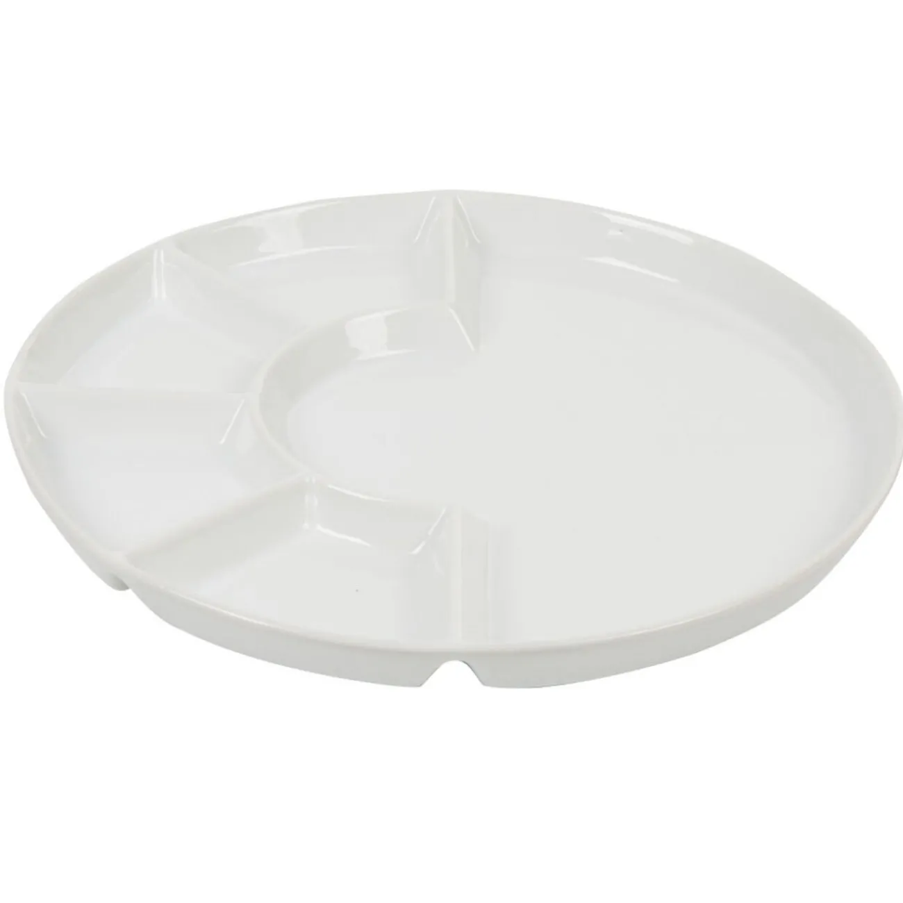 Gifi Assiette à fondue barbecue blanche