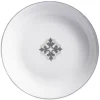 Gifi Assiette creuse blanche carreau de ciment motif flocon