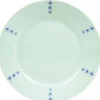 Gifi Assiette creuse blanche décor aile bleu