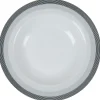 Gifi Assiette creuse blanche et grise Sérénité Rayures
