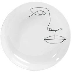 Gifi Assiette creuse en porcelaine blanche