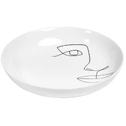 Gifi Assiette creuse en porcelaine blanche