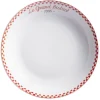 Gifi Assiette creuse Le grand bistrot contour damier rouge blanc