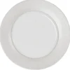 Gifi Assiette plate blanche bordure brillante