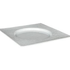 Gifi Assiette plate blanche carrée