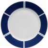 Gifi Assiette plate blanche décor aile bleu