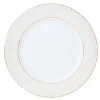 Gifi Assiette plate blanche motifs dorés