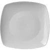 Gifi Assiette plate carrée blanche