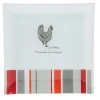 Gifi Assiette plate carrée design poule