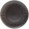 Gifi Assiette plate en céramique noir Ø27cm
