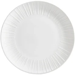 Gifi Assiette plate en céramique blanc Ø27cm