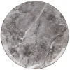 Gifi Assiette plate en porcelaine décor marbre gris