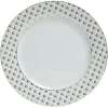 Gifi Assiette plate en porcelaine motif doré