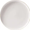 Gifi Assiette plate faïence gris avec liseré crème