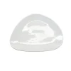 Gifi Assiette plate forme galet blanc