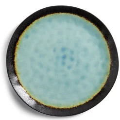 Gifi Assiette plate grès vert Ø27,5cm