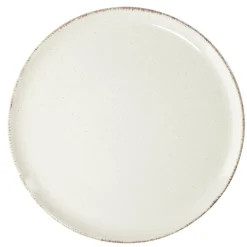 Gifi Assiette plate Lisbonne en grès beige Ø27cm