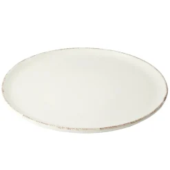 Gifi Assiette plate Lisbonne en grès beige Ø27cm