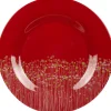Gifi Assiette plate Luminarc rouge Flowerfield