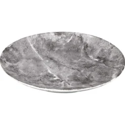 Gifi Assiette plate motif marbre gris