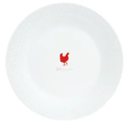 Gifi Assiette plate motif poule x4