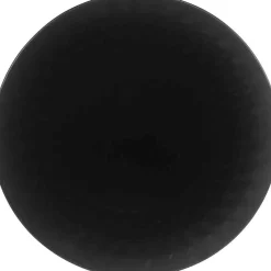 Gifi Assiette plate noire à reliefs