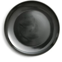 Gifi Assiette plate Oslo en grès noir Ø27cm