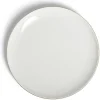 Gifi Assiette plate ronde blanc et doré Ø26cm porcelaine