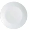 Gifi Assiette plate ronde Ø25cm Luminarc opale blanche