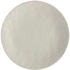 Gifi Assiette plate ronde en grès relief gris