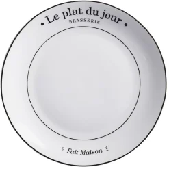 Gifi Assiette plate ronde Le plat du jour