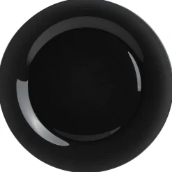 Gifi Assiette plate ronde Luminarc noire Zana