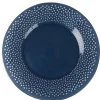Gifi Assiette plate ronde Luminarc Bulla bleu nuit bord large