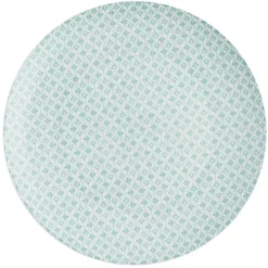 Gifi Assiette plate ronde motif géométrique 4 couleurs x4