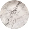 Gifi Assiette plate ronde motif marbre gris et blanc