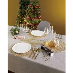 Gifi Assiette plate ronde Oslo blanche