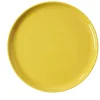 Gifi Assiette plate ronde Oslo jaune moutarde