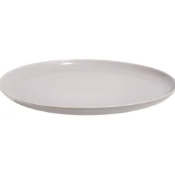 Gifi Assiette plate ronde Oslo porcelaine gris uni