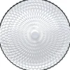 Gifi Assiette plate ronde Pampilles blanc transparent Ø 25 cm
